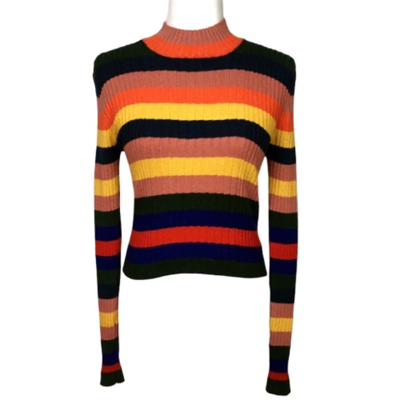 PacSun Tops - Lottie Moss Bardot Mock Turtleneck Multicolor